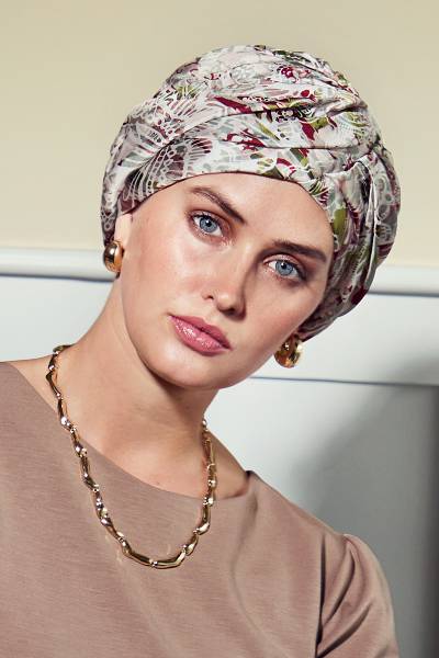 Ciana - Cuffia in seta - fantasia 1586-4092