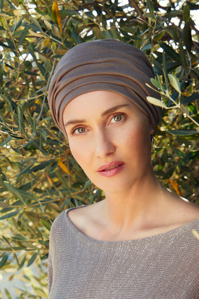 Berrie - Turbante in Tessuto 37.5® Technology - colore beige 1539-0318