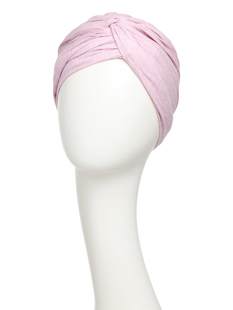 Turbante Joyo - Cuffia in Viscosa di Bambù - Rosa Melange 1572-0320