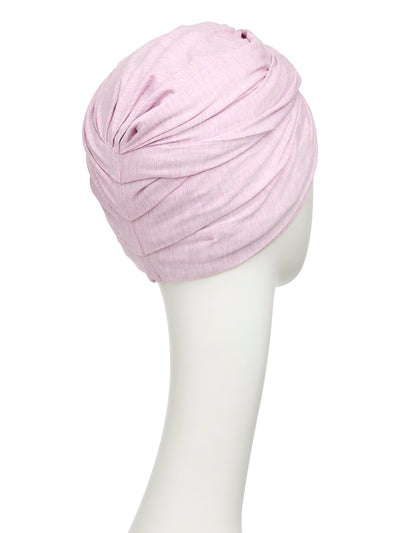 Turbante Joyo - Cuffia in Viscosa di Bambù - Rosa Melange 1572-0320