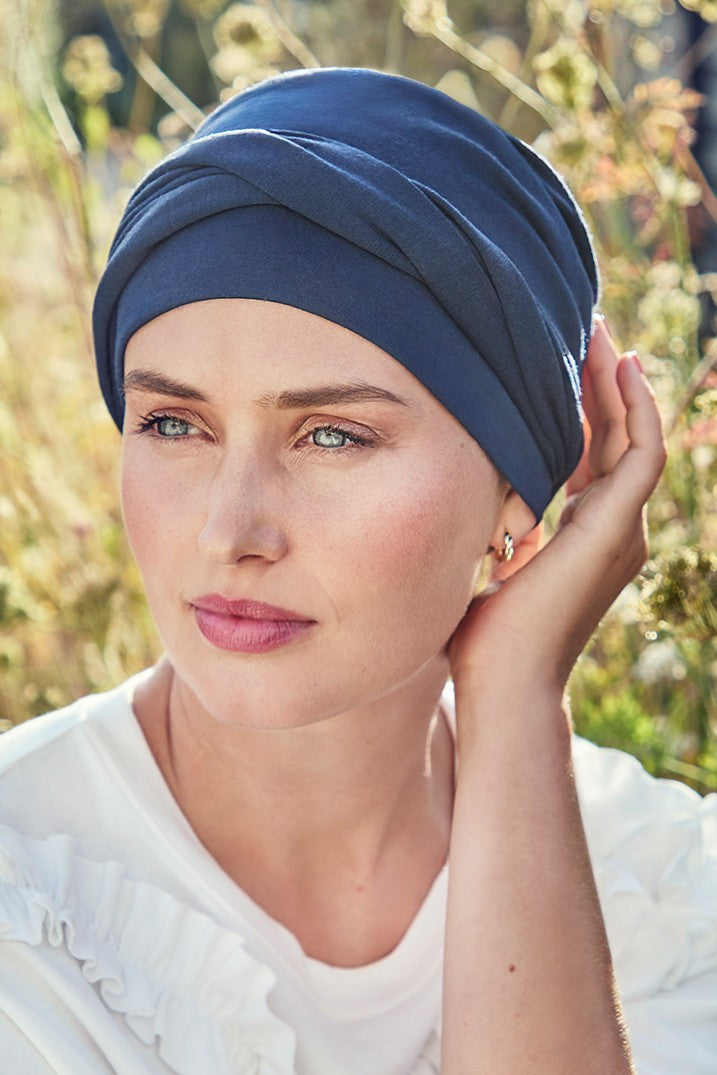 Shakti - Turbante in Tessuto 37.5® Technology - blu 1596-0383