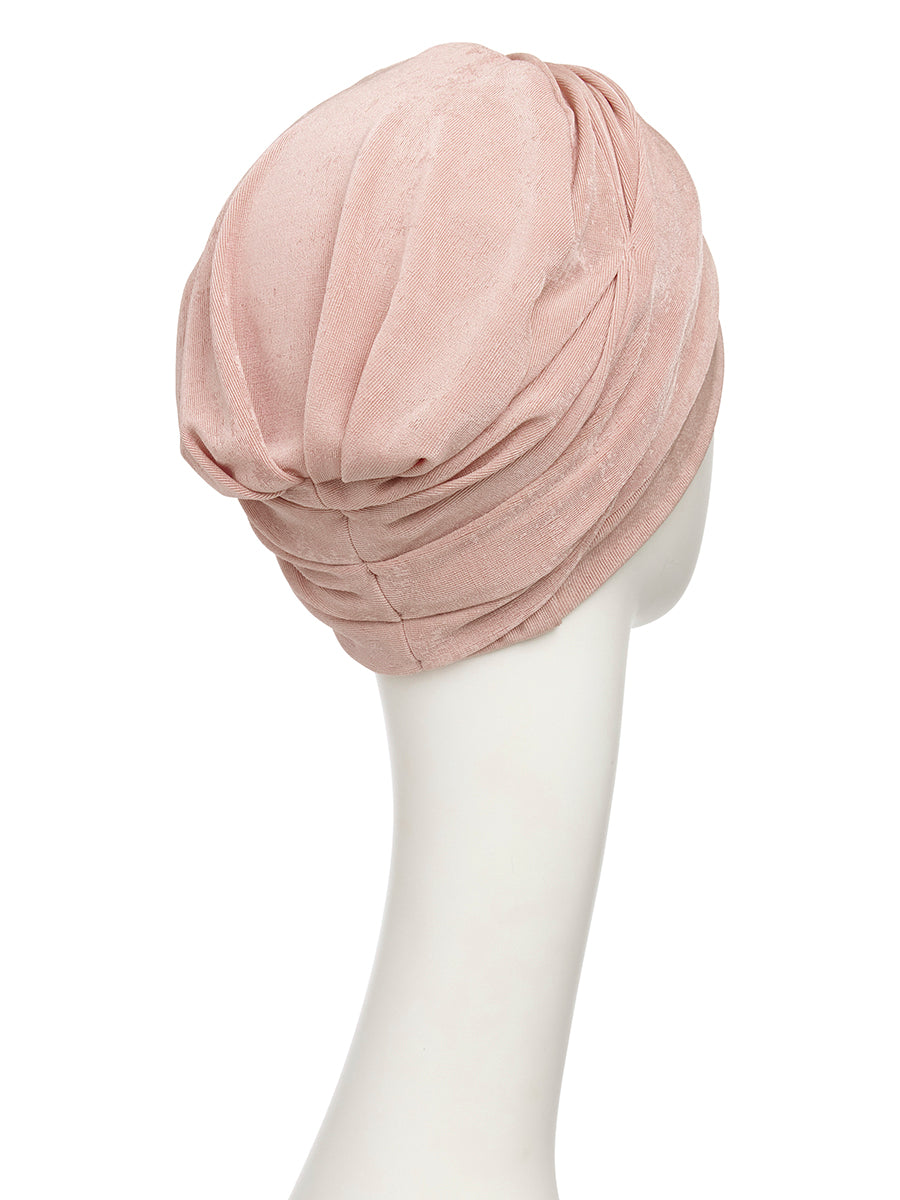 Aria - Turbante in poliestere/bambù rosa antico 3050-4112