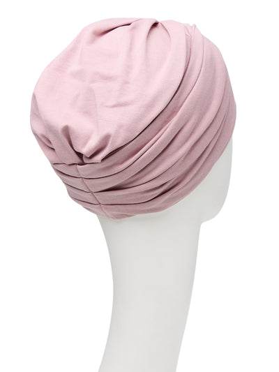 Mila - Cuffia con fascia in cotone Supima - rosa 1438-0845