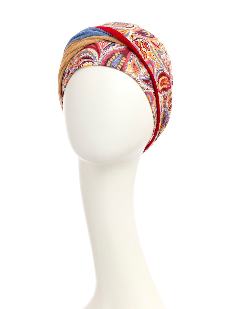 Turbante Shakti - Cuffia in viscosa di bambù - fantasia 1418-4046