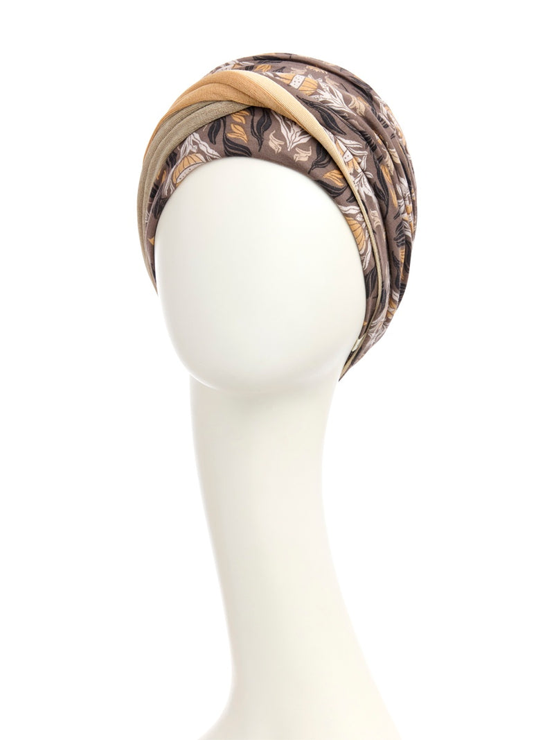 Turbante Shakti - Cuffia in viscosa di bambù - fantasia 1418-4047