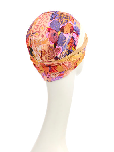Turbante Shakti - Cuffia in viscosa di bambù - fantasia 1418-4048