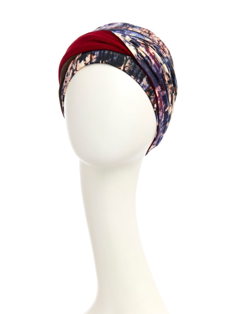 Turbante Shakti - Cuffia in viscosa di bambù - fantasia 1418-4049