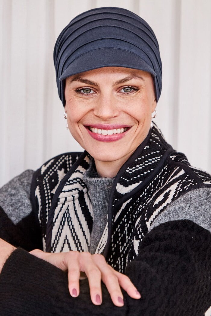 Yoga Cap - Cuffia con visiera - Blu opaco 1582-0168