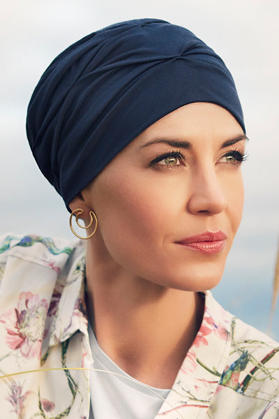 Becca - Turbante in Tessuto 37.5® Technology - Colore Blu Scuro 1293-0383