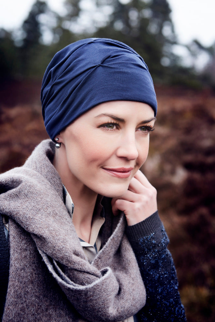 Becca - Turbante in Tessuto 37.5® Technology - Colore Blu Scuro 1293-0383