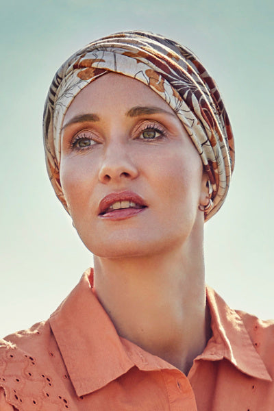 Turbante Shakti - Cuffia in lino - Fantasia - 1417-0754